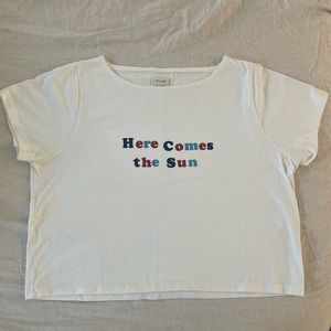 madewell boxy tee ‘here comes the sun’